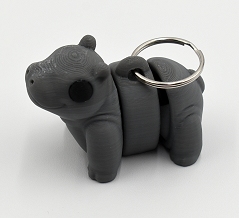 Hippo Keychain