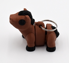 Brown Horse Keychain