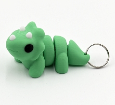 Triceratops Keychain